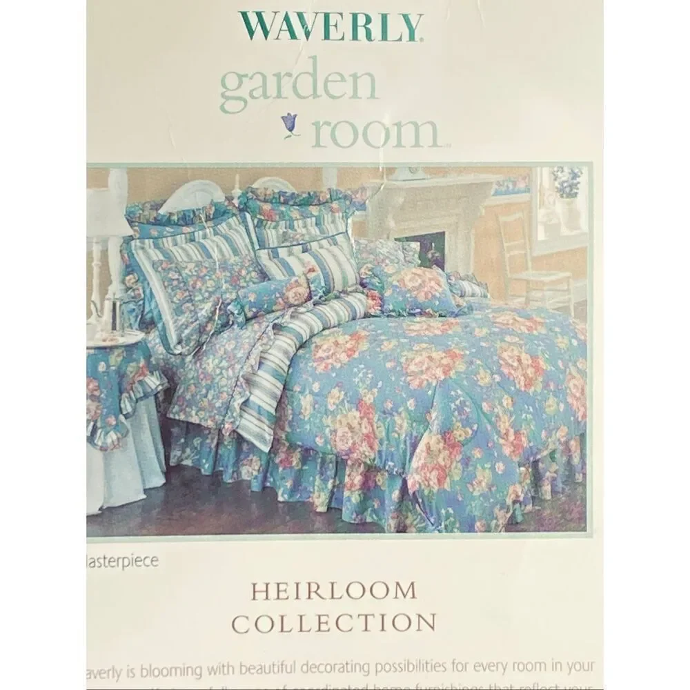 Waverly Garden Room Heirloom Collection King Bedskirt NEW